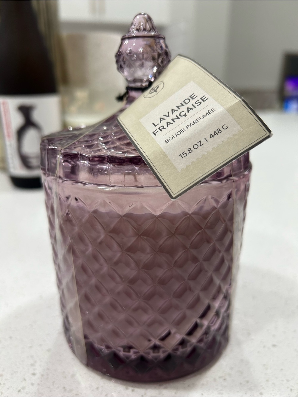 Lavender Glass Candle